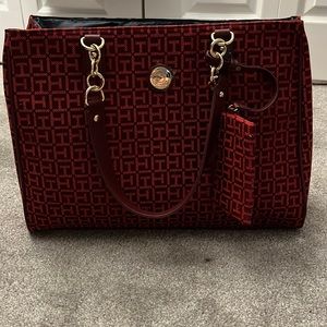 NWT Tommy Hilfiger Red Laptop Bag